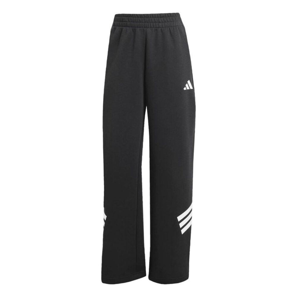 Adidas Womens/Ladies Future Icons Fleece Open Hem Sweatpants / Black